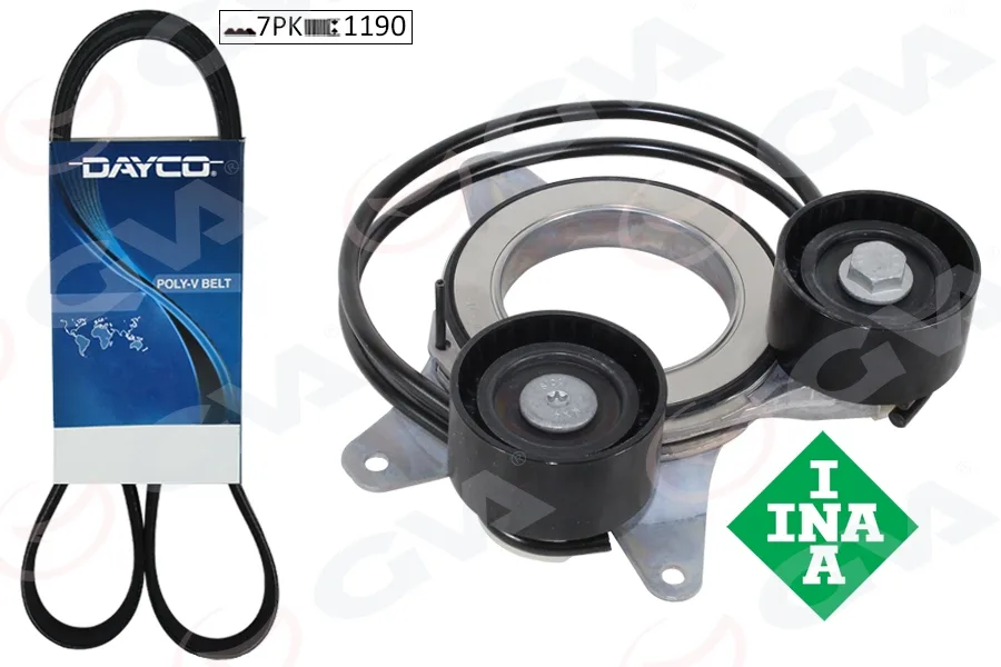 V Kayış Geri Kiti 7PK 1190 Gergi Kütüğü Volvo S60-S90-XC40-XC60-XC90 2018 2.0 B3-B4-B5-B6