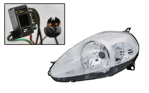 Far Sol Fiat Grande Punto 2004-2010 Elektrikli H4 Krom