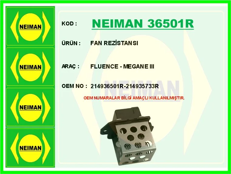 Fan Rezistansı Fluence - Megane 3