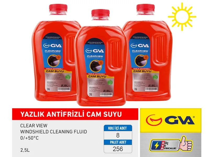 Cam Suyu 2.5 LT Yazlık Antifrizli 0/ 50C (8 Adet)
