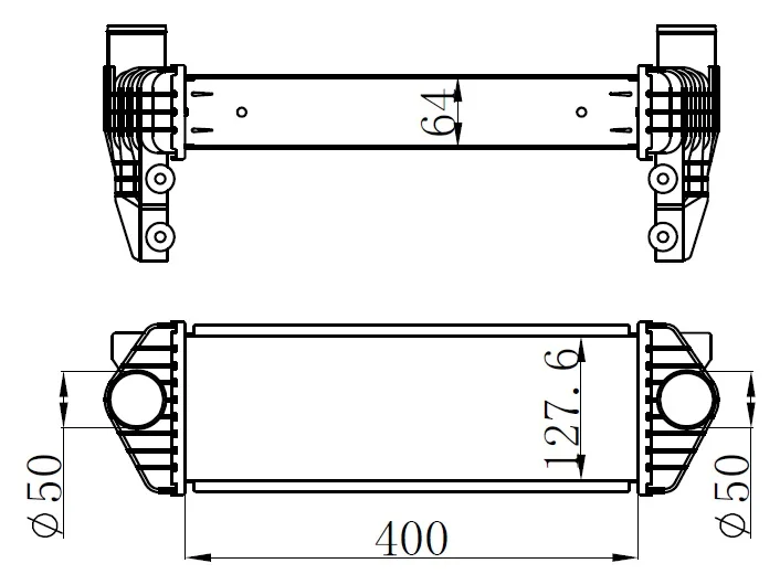Turbo Intercoll Radyatoru TRANSIT Connect TC7 2006-2014 1.8DI 1.8 Tdci Al PL System