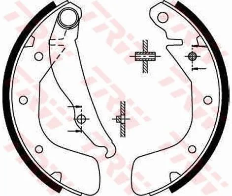 Arka Pabuç Balata Corsa C 2000-2009 Vectra A 1993-1995 ASTRA F 1991-1998 Lacetti 2005 NUBIRA 2003 200X46