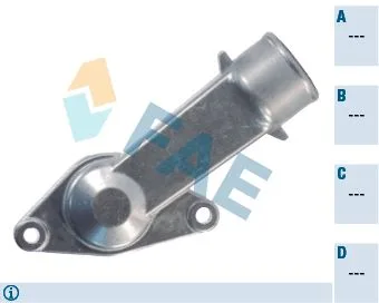 Termostat Yuvası Flanşı - Kapağı ASTRA F - G Vectra A - B Corsa A - B - C Ascona - KADETT 1.4 SV - NZ 1.6 SV - NZ