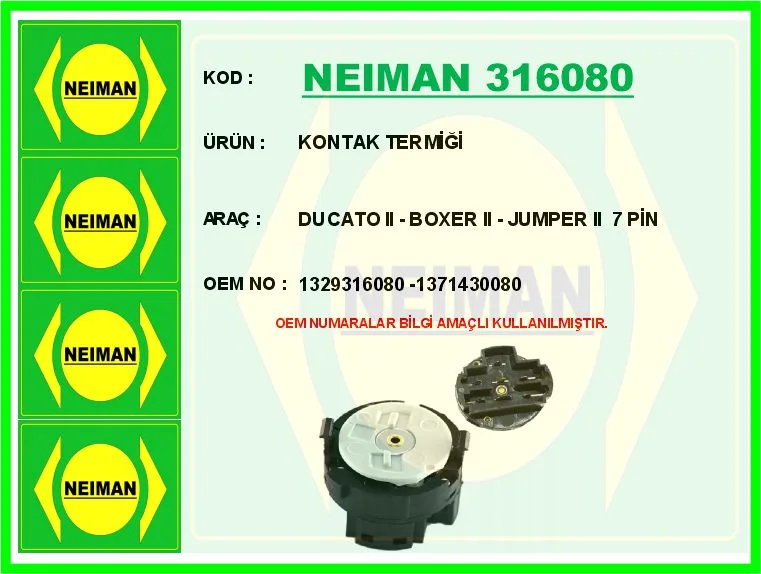 Kontak Termiği DUCATO 2 - BOXER 2 - JUMPER 2 7 Pin