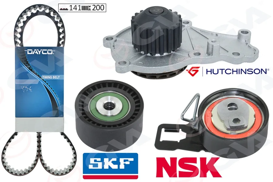 Devirdaimli Eksantrik Gergi Kiti 141 Diş P207-P208-P301-P308-P508-P2008-P3008-P5008 2008 PARTNER - BE Rlıngo - Rifter - Jumpy - C5-C4-DS4-C3-DS3-DS5-C - Elysee 1.6 HDI DV6C DV6DTED - Focus 3 1.6 Tdci 2011 Courie