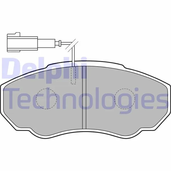 Ön Fren Balatası Fişli Peugeot BOXER - Citroen JUMPER - Fiat DUCATO 2001-2006 Küçük Tip