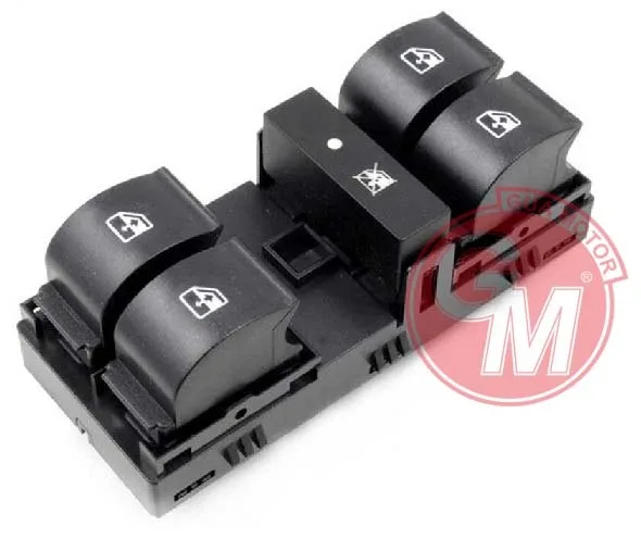 Cam Açma Anahtari Kumanda Grubu Ön Sol Fiat Linea 2009 Çercevesiz 8 Fişli