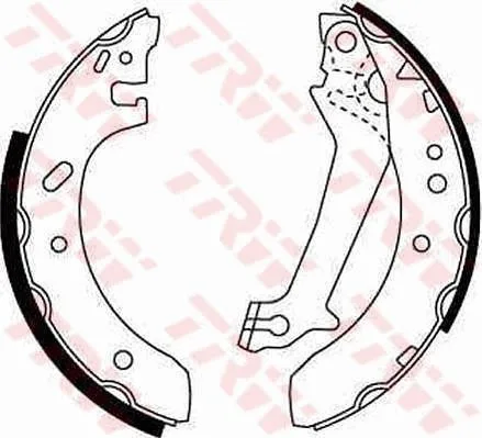 Arka Pabuç Balata Escort 5 / 6 1.4 1.6 1.8D ABS Siz 1995 Fiesta 1.3 1.4 1Ç8D 203X38 GS8608