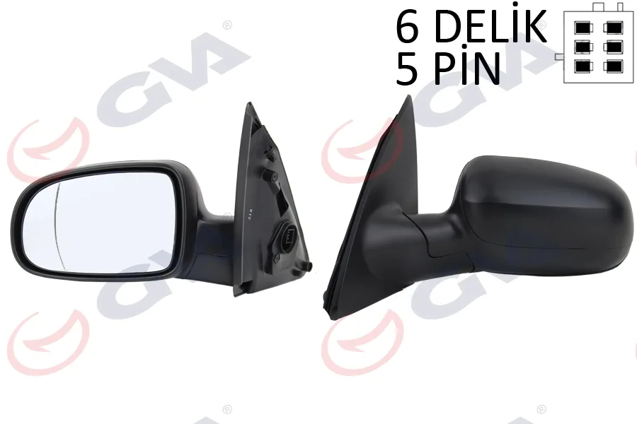 Diş Dikiz Aynası Sol Corsa C 2001 Elektrikli Isıtmalı Asferik 5 Fiş VM-200EHAL
