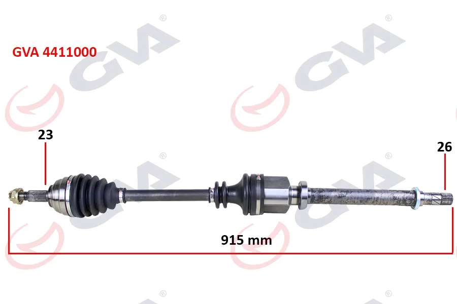 Komple Aks Sağ Megane 2 1.4/1.6 16V-1.5 DCİ 2002-2008 915MM