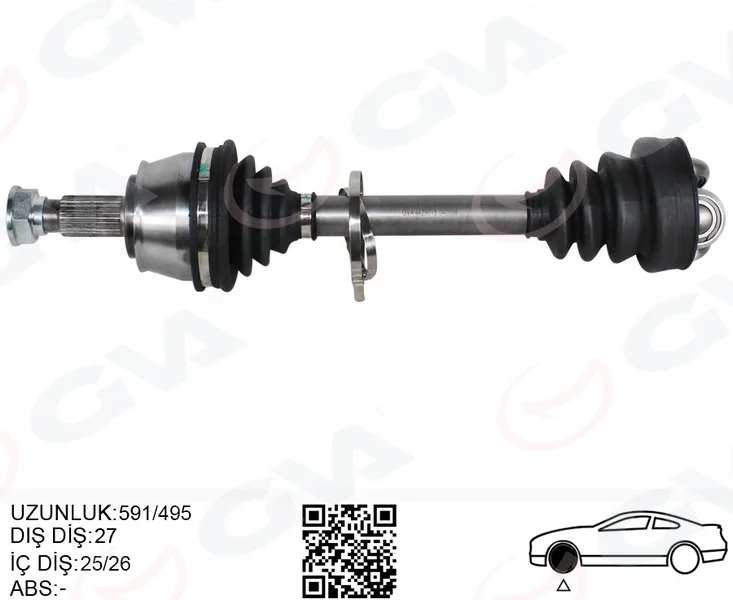 Komple Aks Ön Sol Fiat DOBLO 2010 DOBLO 2015-2023 1.6D MTJ