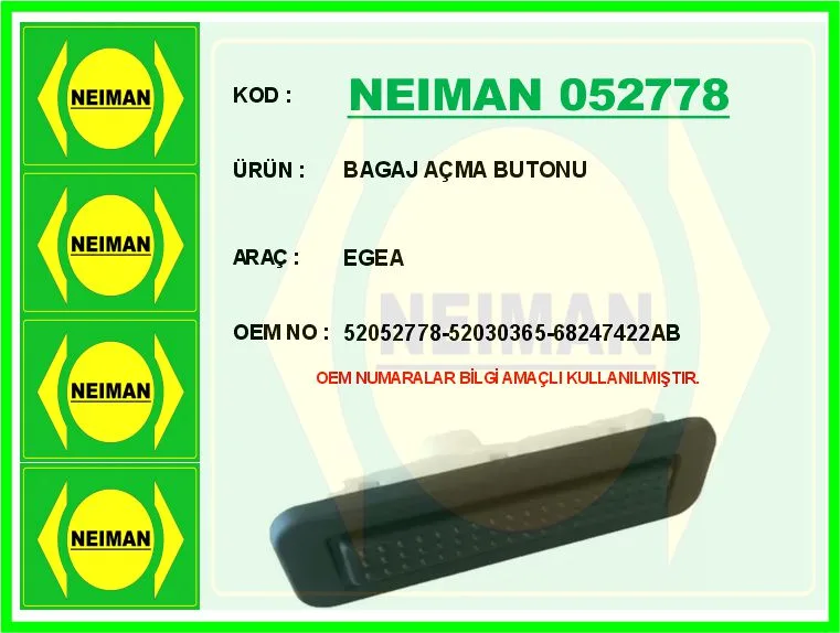 Bagaj Açma Düğmesi Fiat Egea 2016 Jeep Renegade 2014
