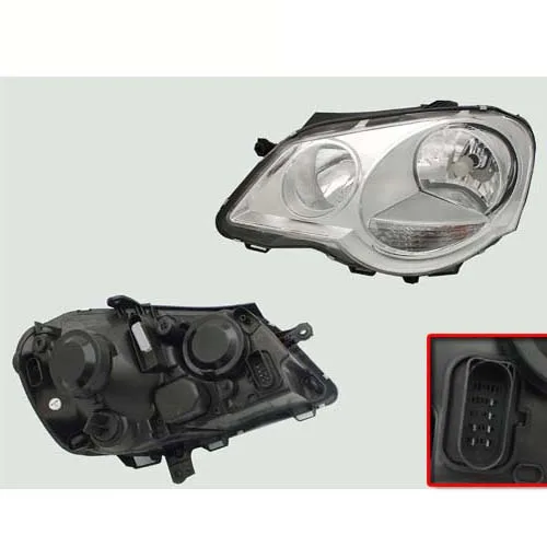 Far Sinyal Sol Polo 9N 1.2 1.4 10.2001-11.2009 1.4TDİ 2005-2009 1.4FSİ 2002-2006 1.6 16V 2006-2009 1.9SDİ 1.9TDİ 2001-2009 Elektrikli H7 H1