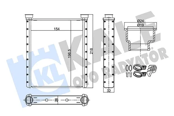 Kalorifer Radyatoru Mercedes W176 W246 C117 X117 X156