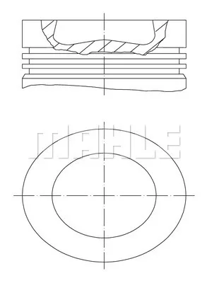 Motor Piston Segman Polo - GOLF6-CADDY - Jetta - A3-LEON 79.51MM Caya - Cayb - Cayc - Cayd - Cfwa 1.2-1.6 TDI 0.50