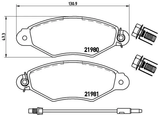 Ön Fren Balatası Renault Kangoo 1997 Clio Symbol 1 1998 Cıtro N Xsara 1997-2002 Peugeot 306 1996-2001