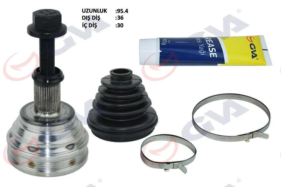 Aks Kafası Diş Ön Golf 5/6-A3-LEON - Octavia 1.6/1.6FSI 102 HP Man./Auto. 36X30X59.5 95.5MM