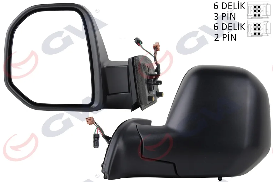 Diş Dikiz Aynası Sol BERLINGO - PARTNER 2008 Elektrikli Isıtmalı Sensörlü Konveks VM-6118EHL