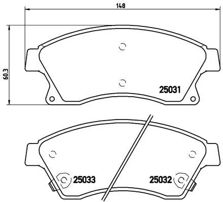 Ön Balata 15 Inc ASTRA J 1.3 CDTI-1.4-1.4 TURBO-1.6 1.7 CDTİ 2.0CDTİ 2010 AVEO 2011 Cruze 2011