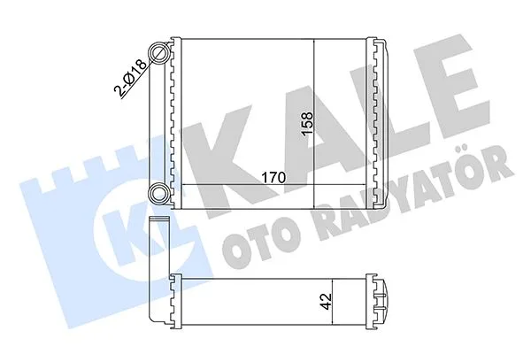 Kalorifer Radyatoru Mercedes SPRINTER B901>B904 1995-2006