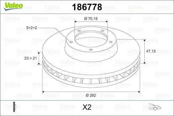 Ön Fren Diski Hava Kanalli Honda CR-V 2.0L B20 1996-2001 HR-V 1.6L D16W1 1999-2007 Prelude 2.0L F20A4 1992-1996 2.2L H22A4 1997-2001 282 Çap X 5 Bijon - Takım Disk Fiyatıdır