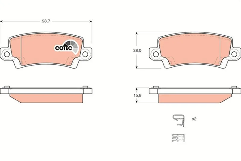 Arka Fren Balata Toyota COROLLA 1.4L 1.6L 4ZZ - FE 3ZZ - FE ZZE120 ZZE121 Vvti 2002-2006 1.4L 1NDTV NDE120 2004-2006