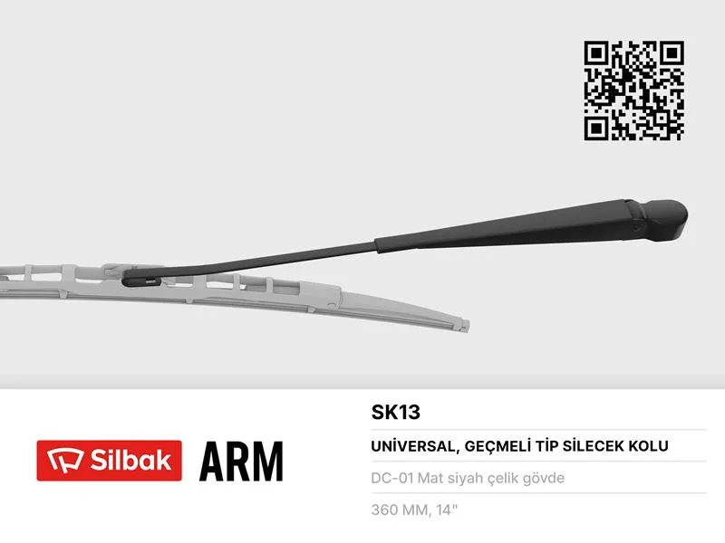 Silecek Kolu 385MM R12TX.GTS.TSW.TOROS Yeni Model Kancalı