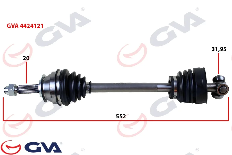 Komple Aks Sol UNO 70 1.4İ 1994-2000 552MM
