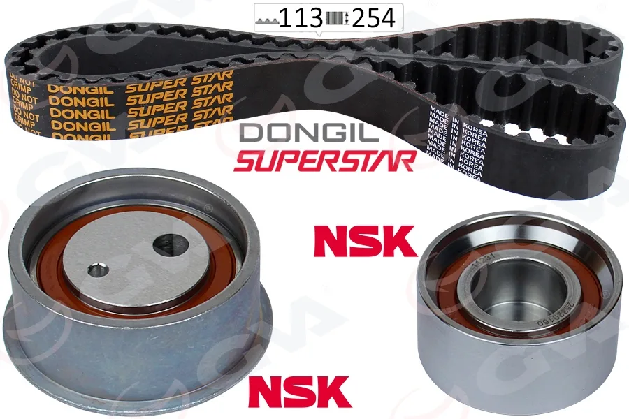 Triger Kayış Seti Eksantrik Seti Hyundai Elantra 2.0L G4GC 1997-2006 Tucson 2.0L G4GC Benzinli 05-1 0 1 Kayış 2 Rulman 113X254