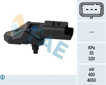 Emme Manifoldu Basınç Sensörü Ford - Peugeot - Citroen - Fiat - Land Rover 2007 2.2 Tdci