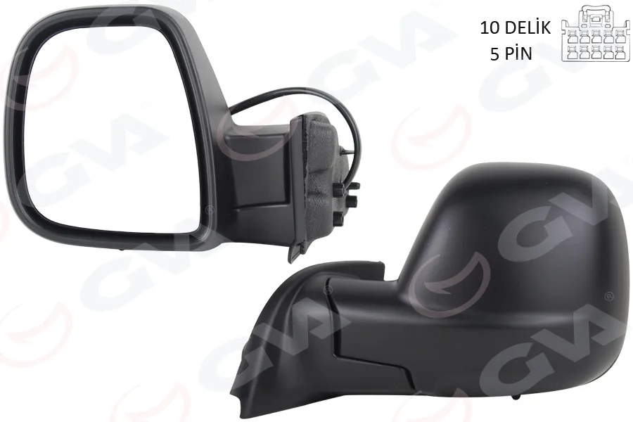 Dış Dikiz Aynası Sol BERLINGO - Rifter 2019>COMBO - PROACE CITY 2019 Elektrikli Desenli Rezistanslı