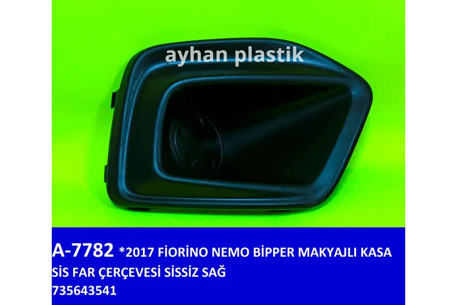 Sis Far Çerçevesi Sissiz Sağ Fiat FIORINO - NEMO - Bipper 2017 Makyajlı Kasa