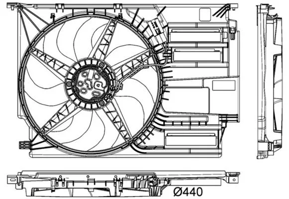 Radyator Fanı Komple BMW F45 F46 F48 F49 F39 . Mini F54 F55 F56 F57 F60