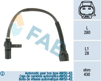 Krank Sensoru Volvo S40 1 644 1.8 1995-2008 V40 645 1.8 1995-2000 Otomatik Sanziman AW50-42