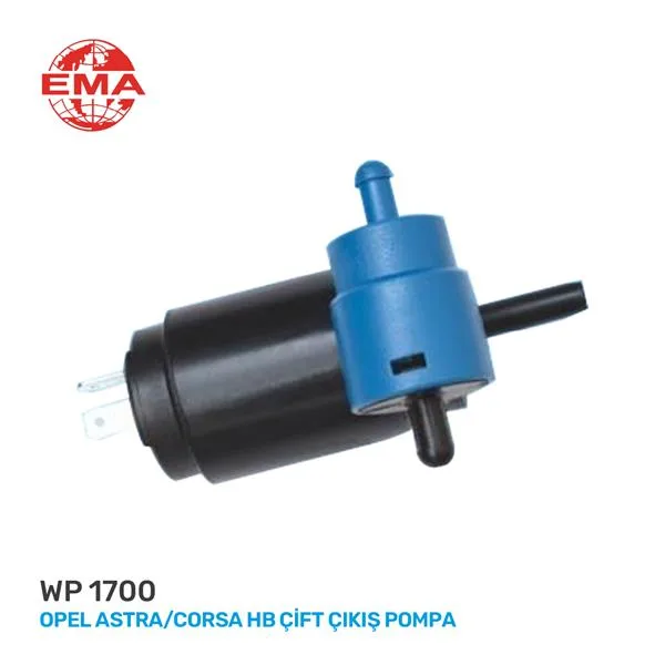 Cam Su Silecek Fiskiye Pompasi Motoru ASTRA F Hatchback - Station wagon 1991-1998 Corsa B 1993-2000 Vectra A Hatchback 1988-1995 Omega B Station wagon 1994-2003 Çift Çıkış
