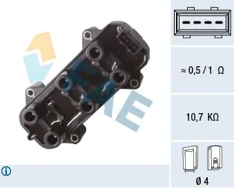 Ateşleme Bobini Vectra B 2.5 V6 1995-2000 Omega B 2.5 - 3.0 V6 1995-2001