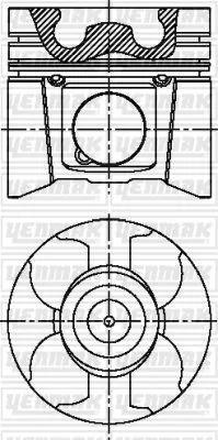 Motor Piston Segman STD 89.00MM MASTER 2001 MOVANO 2001 2.5 DCI G9U (4 Adet)