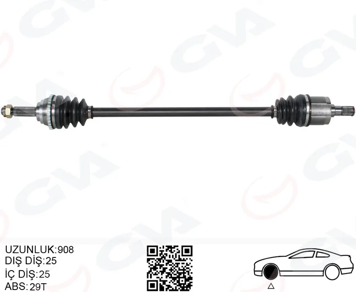 Komple Aks Ön Sag Hyundai ACCENT Admire 1.3-1.5-1.6 2003-2006 ACCENT Mılenıum 1.3-1.5-1.6 2000-2003