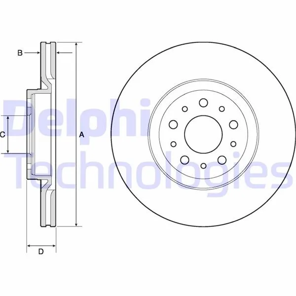 Ön Fren Aynası Disk Fiat Egea 2016 1.0 1.3 MTJ 1.4 1.5 1.6 MTJ 5 Bijon Diş:284MM K:24MM