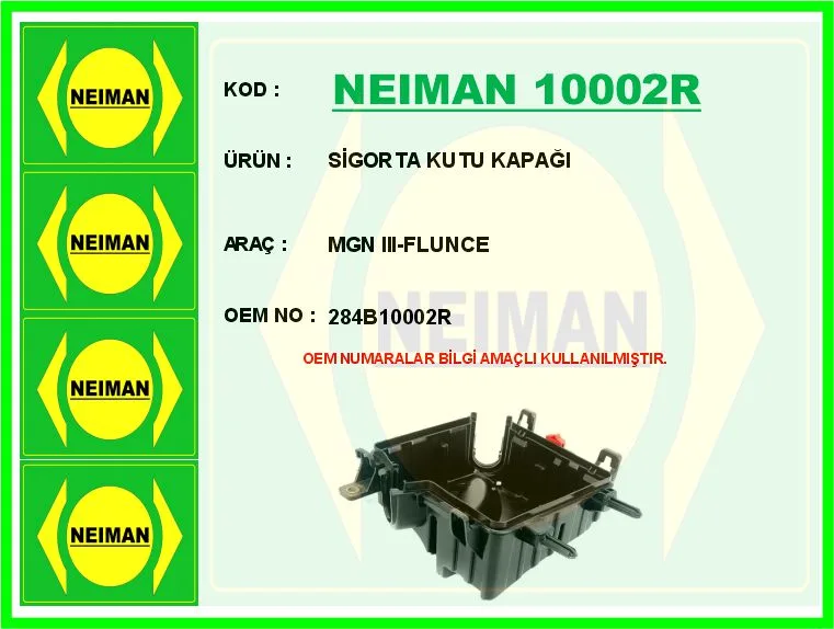 Sigorta Kutu Kapağı Megane 3 - Flunce