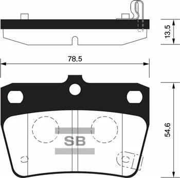 Fren Balatası Arka Toyota RAV4 2.0L 1AZ - FE ACA21 2001-2005 Chery Tiggo 1.6L 2.0L J11 2006-2014