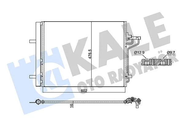 Klima Radyatoru Focus 3 2011-2017 1.6 Ecoboost C - Max 2 2011 1.6 Ecoboost -2.0 Tdci