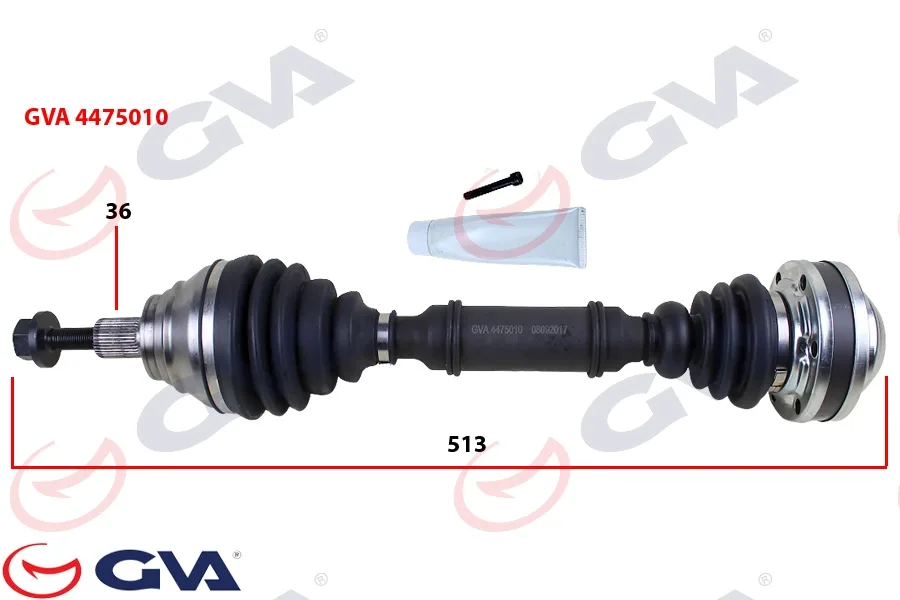 Komple Aks Sol CADDY 3 1.9 TDI 2004-2010 BJB 513MM