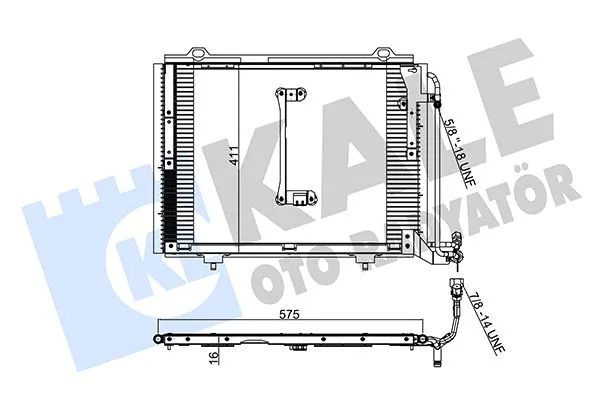 Klima Radyatoru Mercedes C - CLASS W202 S202
