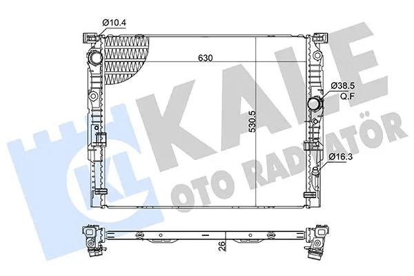 Motor Su Radyatoru BMW B46 B48 B58 G30 G31 G32 G11 G12