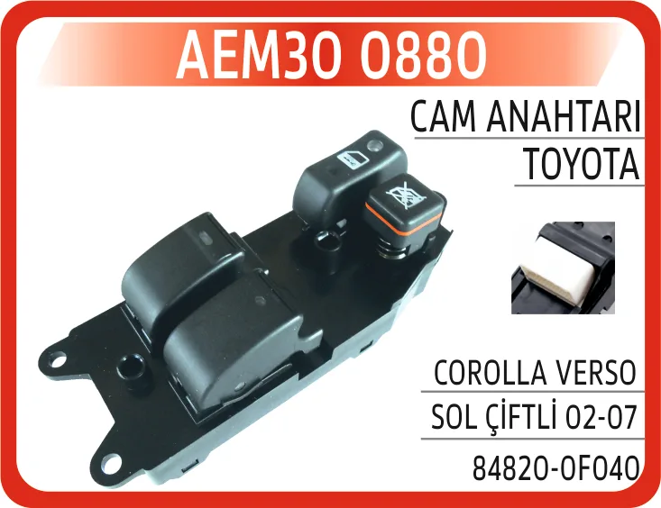 Cam Açma Düğmesi Sol Çiftli Toyota COROLLA 1.4L 1.6L 4ZZ - FE 3ZZ - FE ZZE120 ZZE121 Vvti Sedan 2002-2006 1.4L 1NDTV NDE120 2004-2006 Verso 1.6L 3ZZ - FE ZNR10 2004-2009 2.2L 2ADFTV AUR10 2004-2009