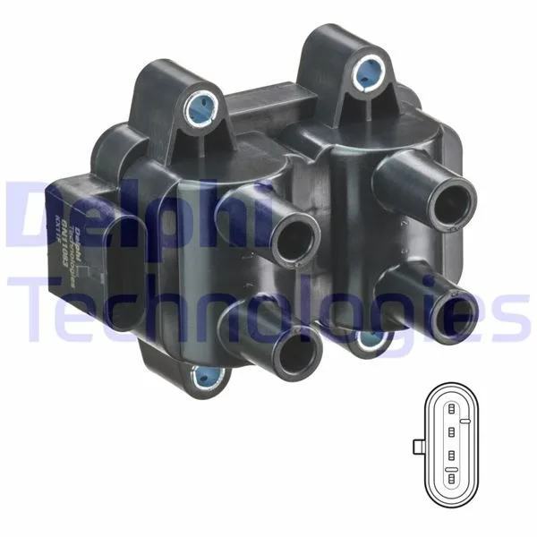 Ateşleme Bobini Çiftli Renault Kangoo 2001 Clio 1 - 2 - 3 1992-2005 Megane 1 1996 Scenic 1996 Twingo 1996 Log An 2006 SONRASI1.2 1.4 1.6 D4F K7J - K7M
