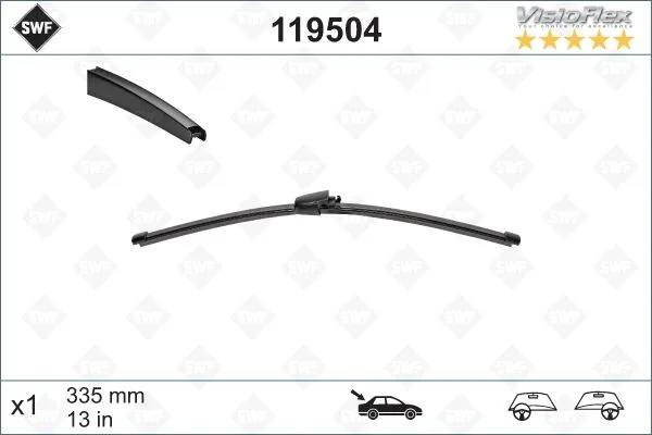 Silecek Süpürgesi Arka GOLF5-GOLF6-POLO - Ibiza - Tiguan 335 MM