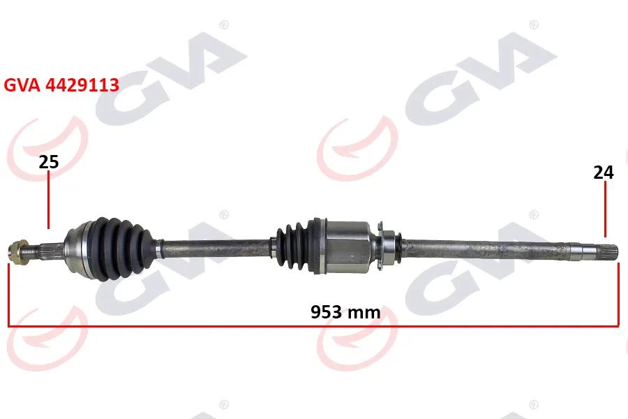Komple Aks Sağ FIORINO 1.3 MTJ 2007-2013 953MM Aks Lale Li