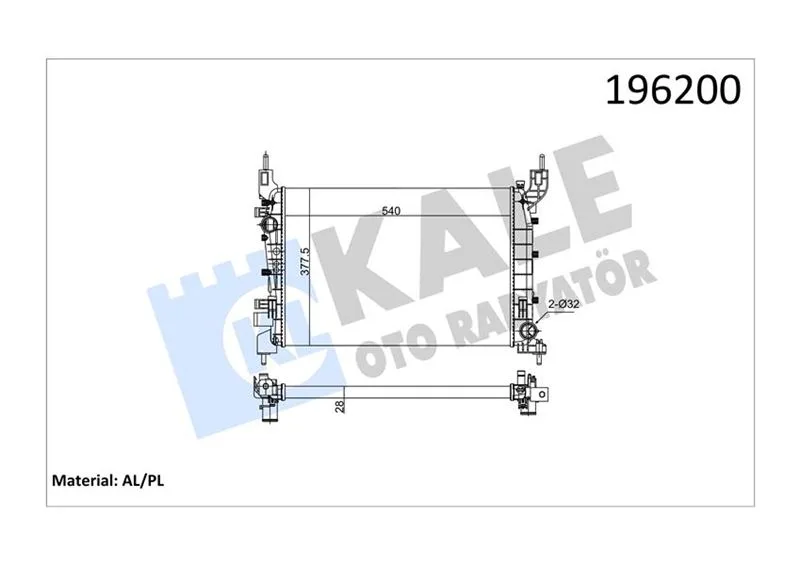 Radyatör Linea 1.4 Mpı 1 Sıra Al PL Sistem